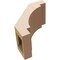 Ekena Millwork 5-inch W x 8-inch D x 8-inch H Merced Rough Cedar Woodgrain TimberThane Knee Brace, Primed BRCUR05X08X08MRCRCPR - alternate 4